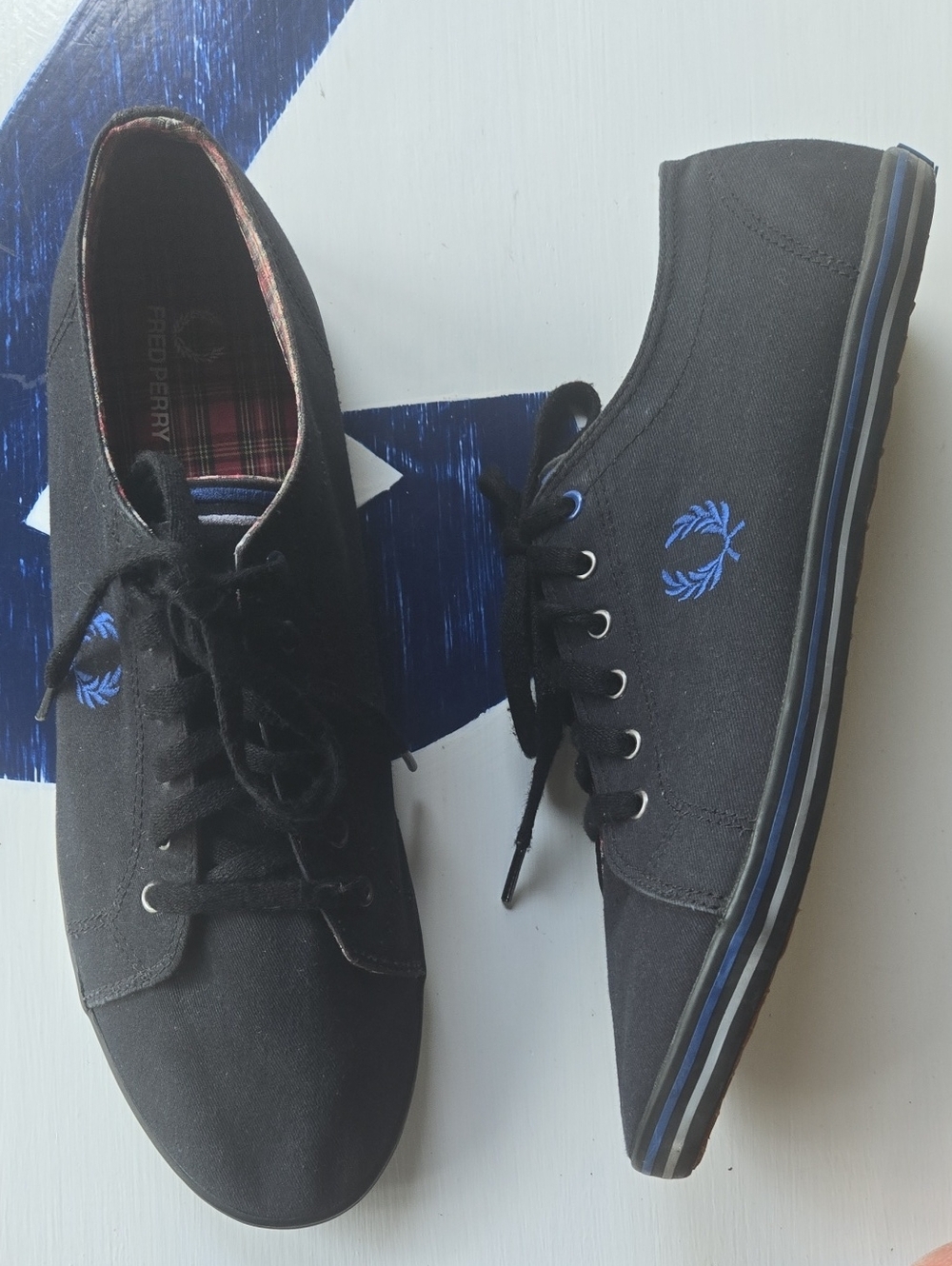 Fred Perry "Kingston" Navy Blue Sneaker Size US 12
